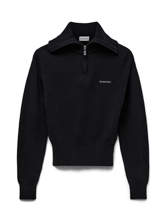 Blanche Carrick-BL Collar Zip Black